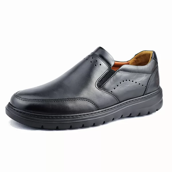 Chaussure CONFORT+ 1024 noir cuir  ..........  sandale médicale femme confortable Maroc